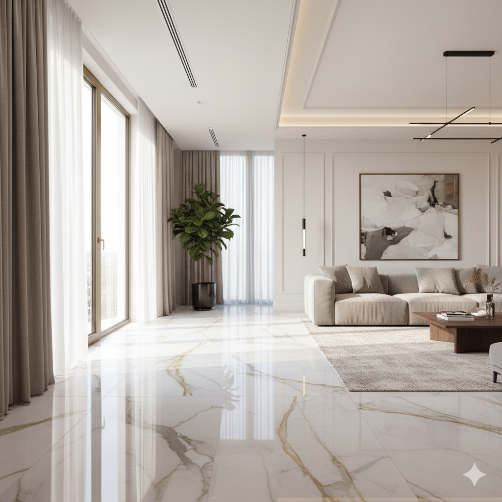 Italian Marble Flooring Cost for a 3BHK House