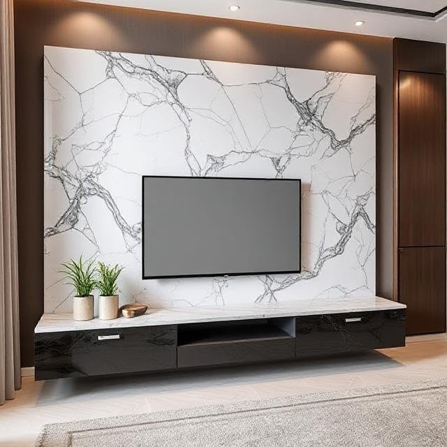 Marble TV Unit Wall Designs