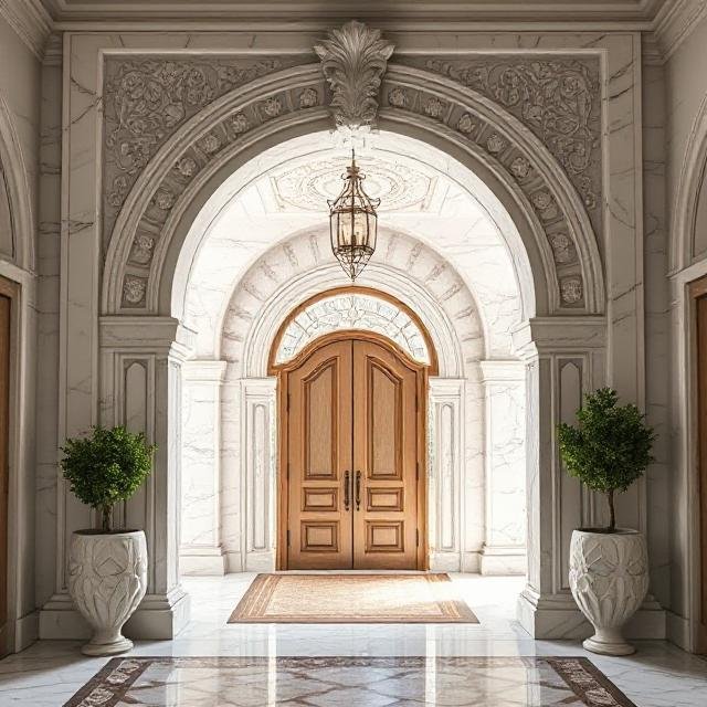 Marble Entrance Door
