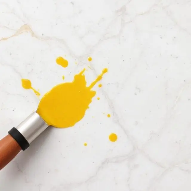 Stubborn Oil and Turmeric Stains from Marble Floors