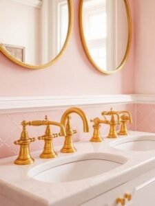 Pink Marble Bathroom