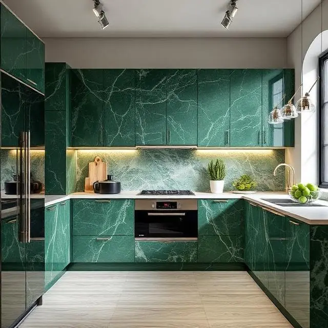 Green Marble Decor