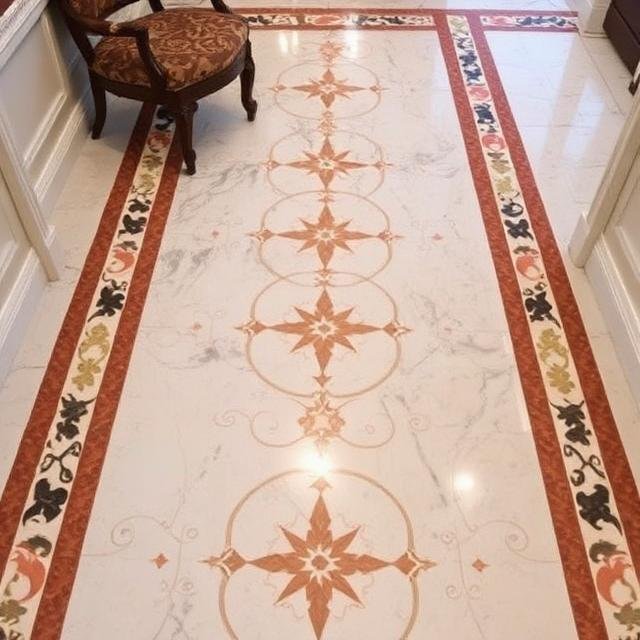 Marble Inlay Flooring
