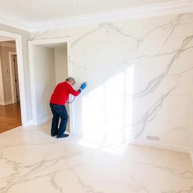 Marble Over Marble Installation