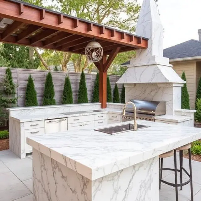 Marble for Outdoor Kitchens