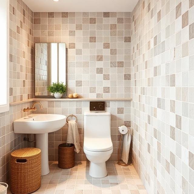 Tiles bathroom floor