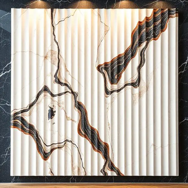 Fluted Marble Wall Panels