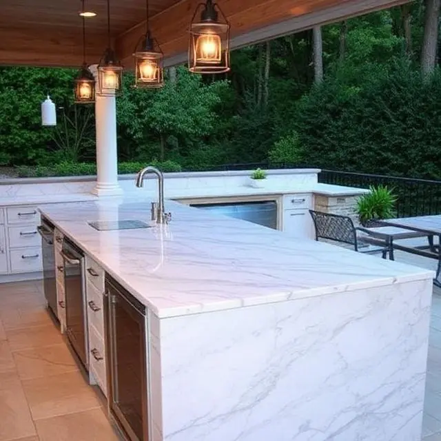 Marble for Outdoor Kitchens