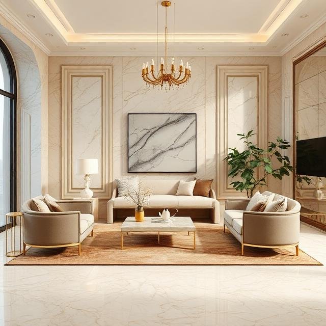 Burberry Beige Italian Marble