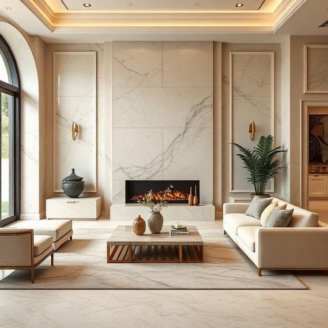 Burberry Beige Italian Marble