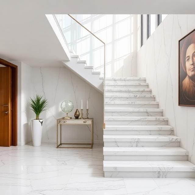 Floating Marble Staircases