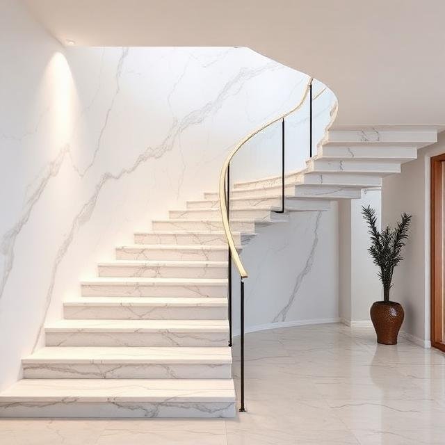 Floating Marble Staircases
