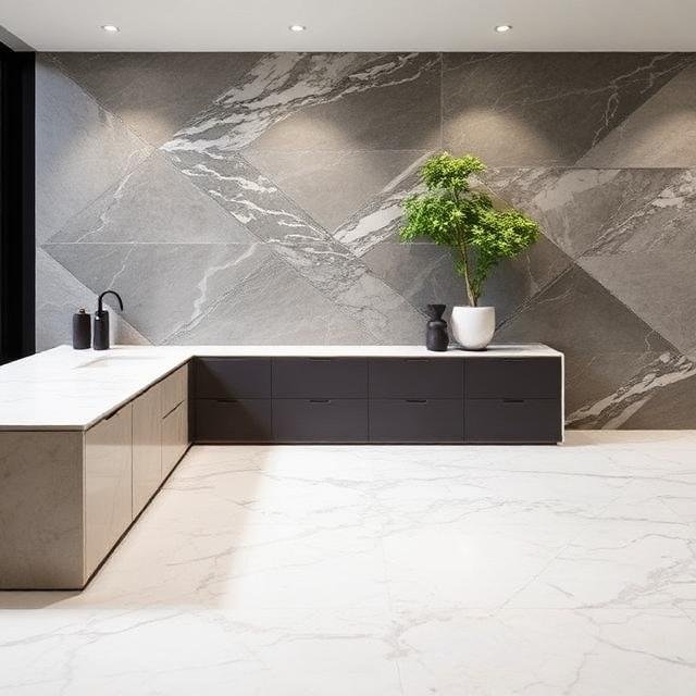 Large-Format Porcelain Slabs