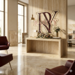 Warm Earth-Toned Italian Marble