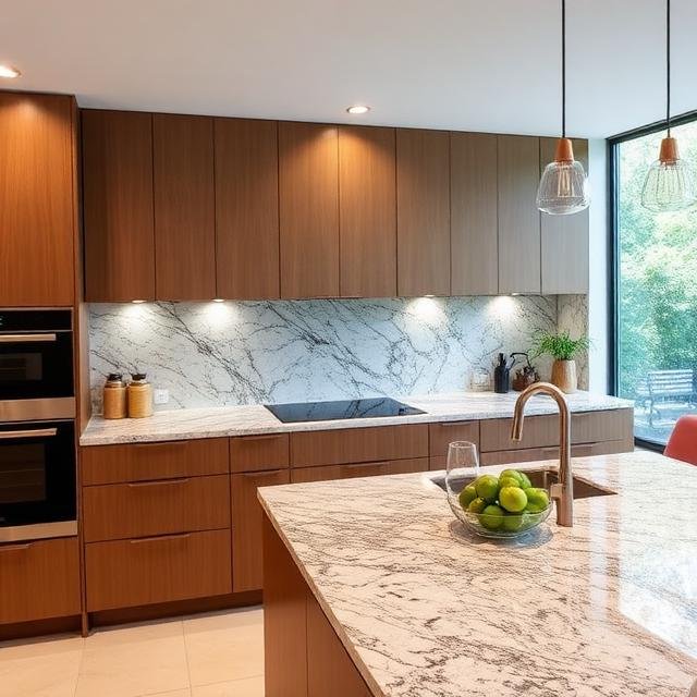 monolithic granite kitchen