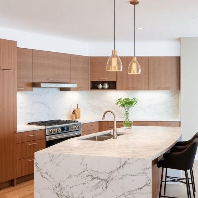 monolithic granite kitchen